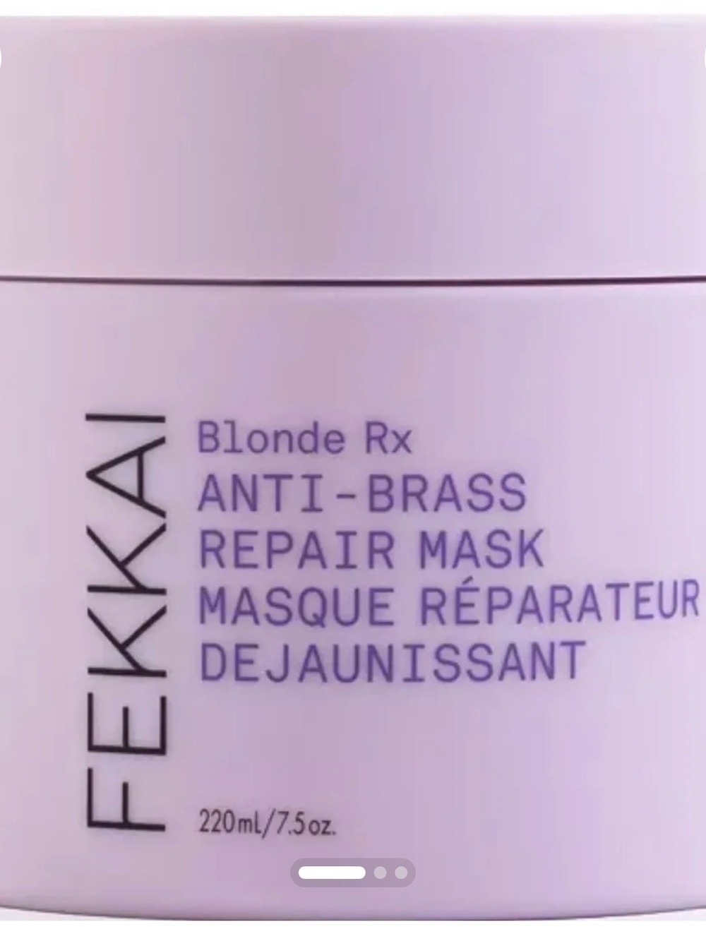 FEKKAI Blonde RX Anti-Brass Repair Mask 7.5fl oz //$33